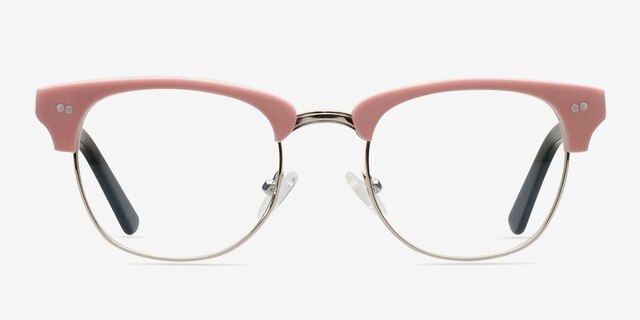 Concorde Rose Acetate-metalMontures de lunettes de vue d'EyeBuyDirect, Vue de Face