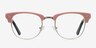 Concorde Rose Acetate-metalMontures de lunettes de vue d'EyeBuyDirect, Vue de Face