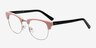 Concorde Rose Acetate-metalMontures de lunettes de vue d'EyeBuyDirect, Vue d'Angle