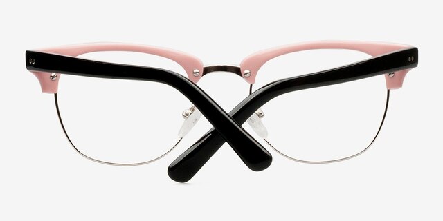 Concorde Rose Acetate-metalMontures de lunettes de vue d'EyeBuyDirect, Vue Rapprochée