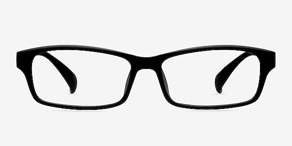 8627 Matte Black Plastic Eyeglass Frames