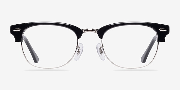Sweet Jane Black/Silver Acetate Eyeglass Frames