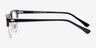 Sweet Jane Black & Silver AcetateEyeglass Frames from EyeBuyDirect, Side View