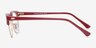 Sweet Jane Red & Golden AcetateEyeglass Frames from EyeBuyDirect, Side View