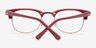 Sweet Jane Red & Golden AcetateEyeglass Frames from EyeBuyDirect, Closed View