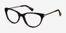 Her Écailles Acetate-metalMontures de lunettes de vue d'EyeBuyDirect, Vue d'Angle