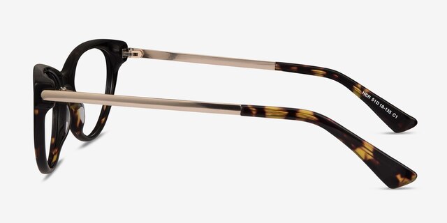 Her Écailles Acetate-metalMontures de lunettes de vue d'EyeBuyDirect, Vue de Côté