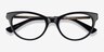 Her Black Acetate-metalEyeglass Frames from EyeBuyDirect, Closed View