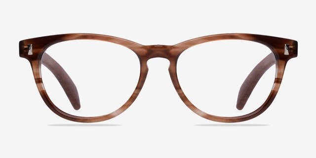 Sahara Brown AcetateEyeglass Frames from EyeBuyDirect, Front View
