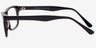 Birmingham Black AcetateEyeglass Frames from EyeBuyDirect, Side View