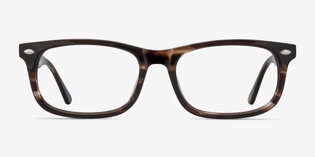 Birmingham Coffee AcetateEyeglass Frames from EyeBuyDirect, Front View
