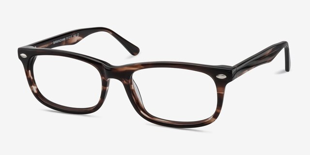 Birmingham Coffee AcetateEyeglass Frames from EyeBuyDirect, Angle View