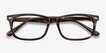 Birmingham Coffee AcetateEyeglass Frames from EyeBuyDirect, Closed View