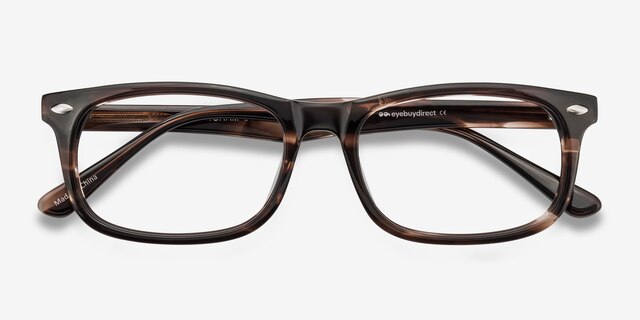 Birmingham Coffee AcetateEyeglass Frames from EyeBuyDirect, Closed View