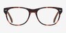 Amber Matte Tortoise Wood-textureEyeglass Frames from EyeBuyDirect, Front View