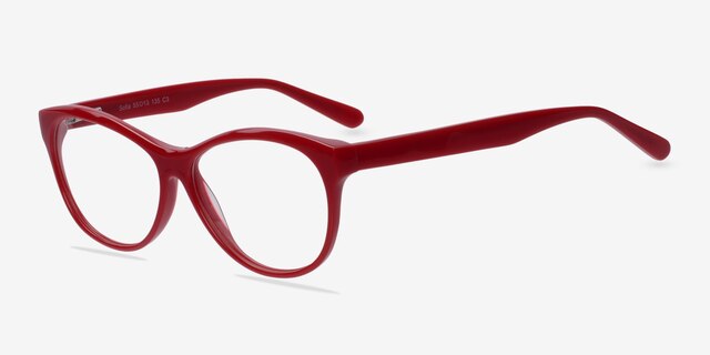 Sofia Pink AcetateEyeglass Frames from EyeBuyDirect, Angle View