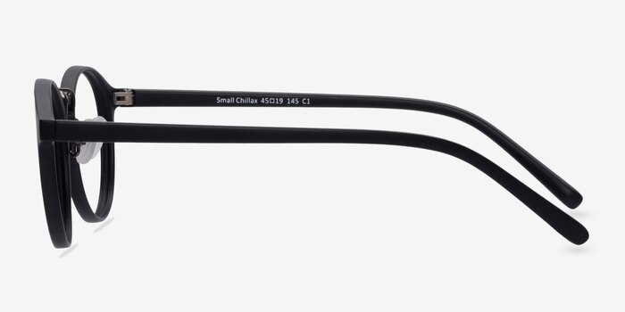 Small Chillax Matte Black/Gunmetal Plastic Eyeglass Frames from EyeBuyDirect