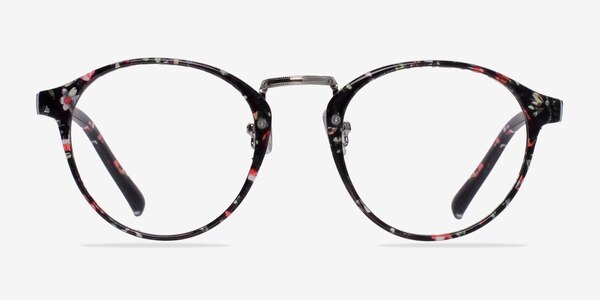Small Chillax Red/Floral Plastic Eyeglass Frames