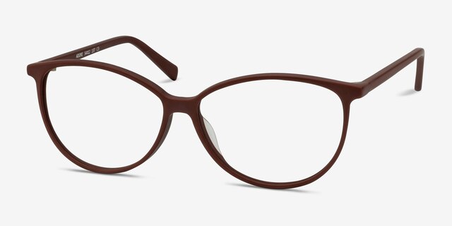Adore Matte Brown & Pink AcetateEyeglass Frames from EyeBuyDirect, Angle View