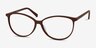 Adore Matte Brown & Pink AcetateEyeglass Frames from EyeBuyDirect, Angle View