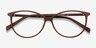 Adore Matte Brown & Pink AcetateEyeglass Frames from EyeBuyDirect, Closed View