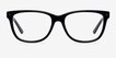 Allure Black AcetateEyeglass Frames from EyeBuyDirect, Front View