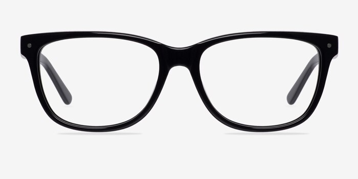Allure Black Acetate Eyeglass Frames from EyeBuyDirect