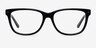 Allure Noir AcétateMontures de lunettes de vue d'EyeBuyDirect, Vue de Face