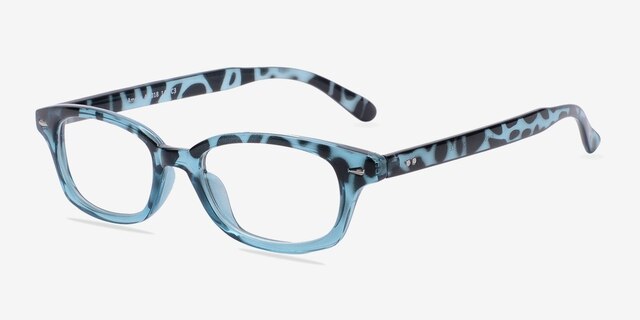 Amelia Leopard PlasticEyeglass Frames from EyeBuyDirect, Angle View