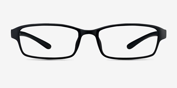 Preston Black Plastic Eyeglass Frames
