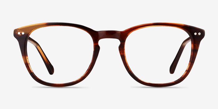 New Day Brown Acetate Eyeglass Frames from EyeBuyDirect