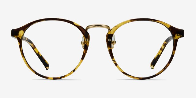 Chillax Tortoise MetalEyeglass Frames from EyeBuyDirect, Front View