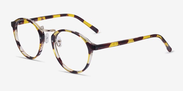 Chillax Tortoise MetalEyeglass Frames from EyeBuyDirect, Angle View