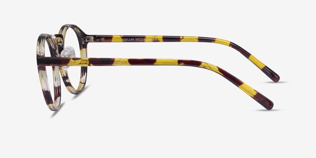 Chillax Tortoise MetalEyeglass Frames from EyeBuyDirect, Side View