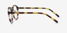 Chillax Tortoise MetalEyeglass Frames from EyeBuyDirect, Side View