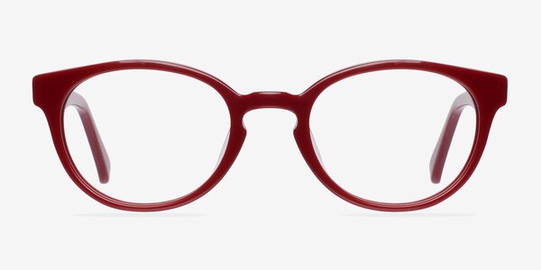 Rose Rouge Acétate Montures de lunettes de vue