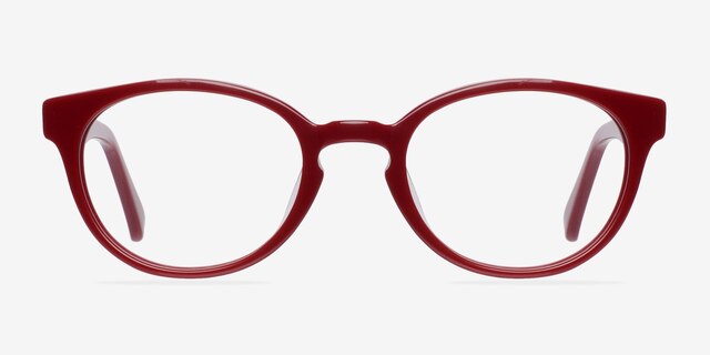 Rose Red AcetateEyeglass Frames from EyeBuyDirect, Front View
