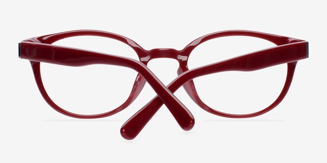 Rose Red AcetateEyeglass Frames from EyeBuyDirect, Closed View