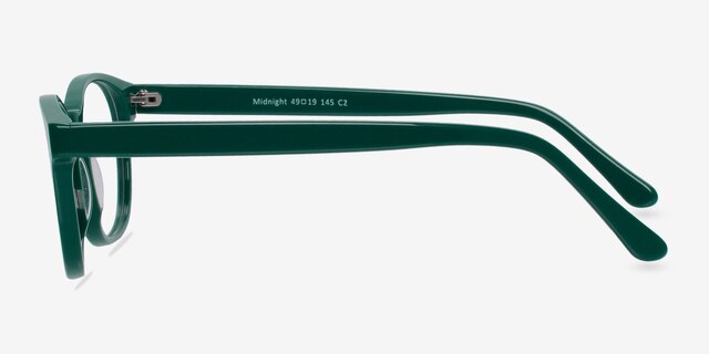 Midnight Green AcetateEyeglass Frames from EyeBuyDirect, Side View