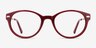 Utopia Red AcetateEyeglass Frames from EyeBuyDirect, Front View