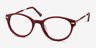 Utopia Red AcetateEyeglass Frames from EyeBuyDirect, Angle View