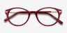 Utopia Red AcetateEyeglass Frames from EyeBuyDirect, Closed View