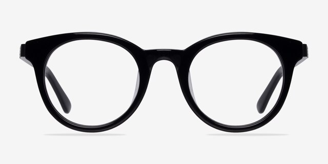 Venus Black AcetateEyeglass Frames from EyeBuyDirect, Front View