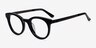 Venus Black AcetateEyeglass Frames from EyeBuyDirect, Angle View