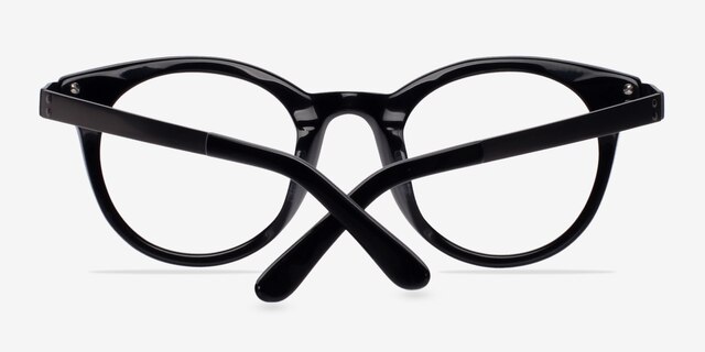 Venus Black AcetateEyeglass Frames from EyeBuyDirect, Closed View