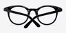 Venus Black AcetateEyeglass Frames from EyeBuyDirect, Closed View