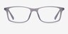 Empire Matte Gray AcetateEyeglass Frames from EyeBuyDirect, Front View