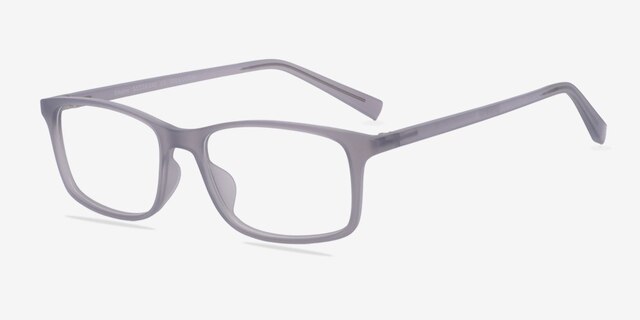 Empire Matte Gray AcetateEyeglass Frames from EyeBuyDirect, Angle View