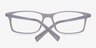 Empire Matte Gray AcetateEyeglass Frames from EyeBuyDirect, Closed View