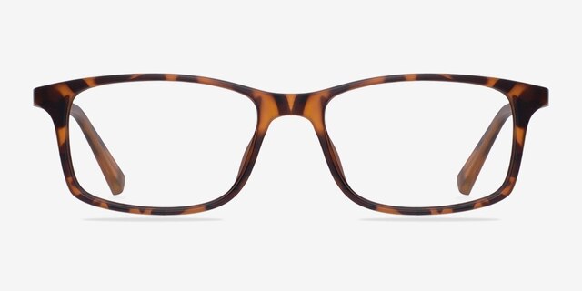 Empire Matte Tortoise AcetateEyeglass Frames from EyeBuyDirect, Front View
